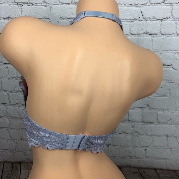 VS Pink Lightly Lined Lace Bralette Gray - Picture 4 of 6